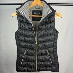 Calvin Klein Preformance Black & Striped Lightweight vest size Small